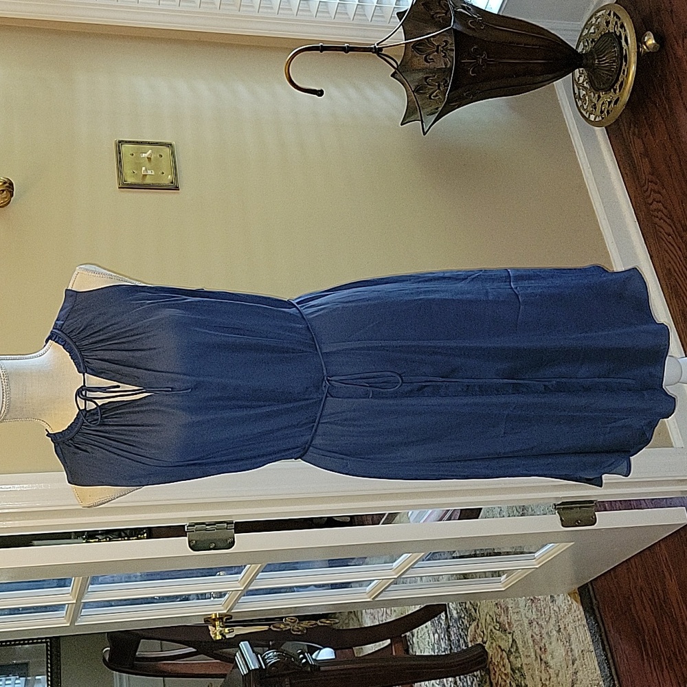 LOFT Blue Midi Dress